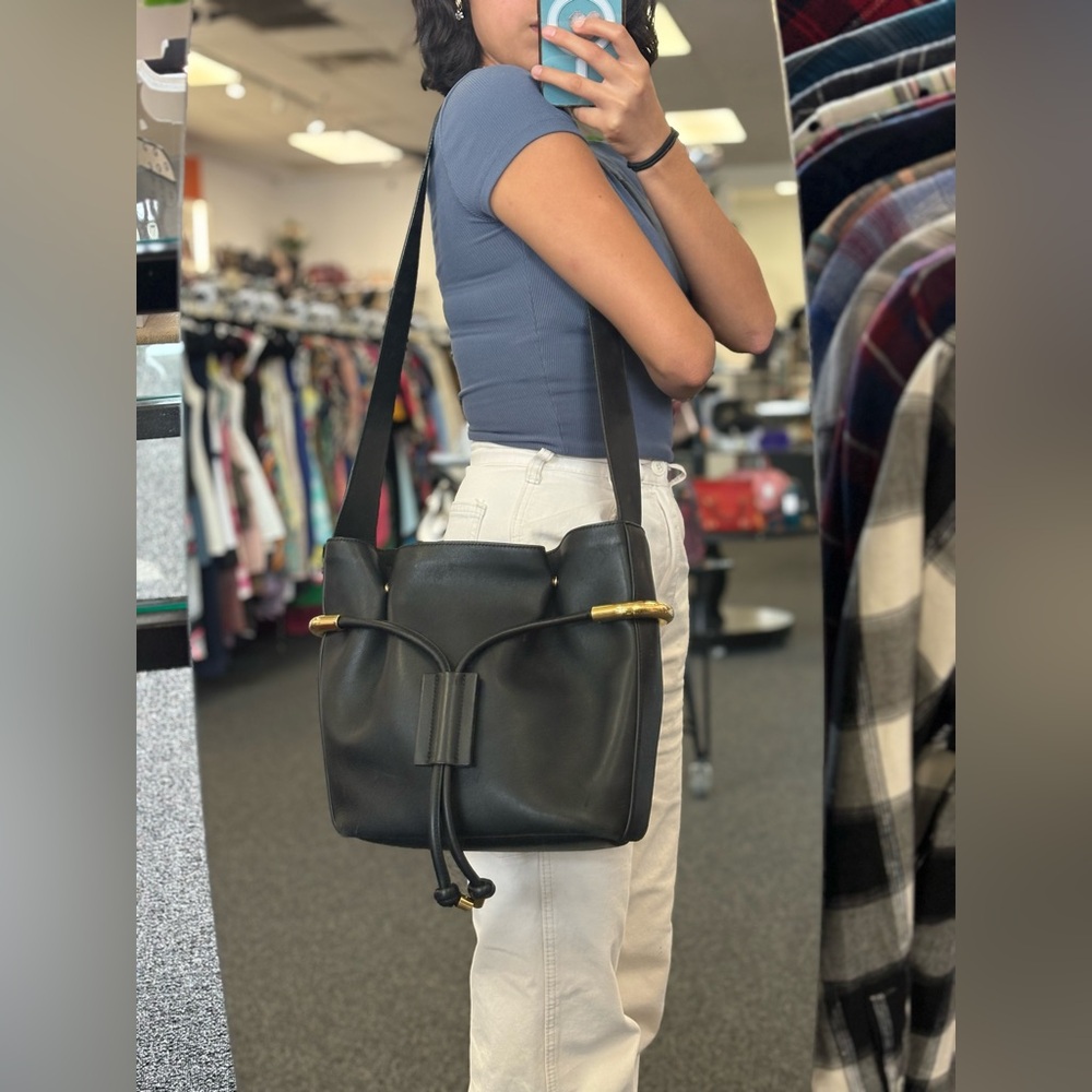 Chloe Leather Emma Bucket Bag